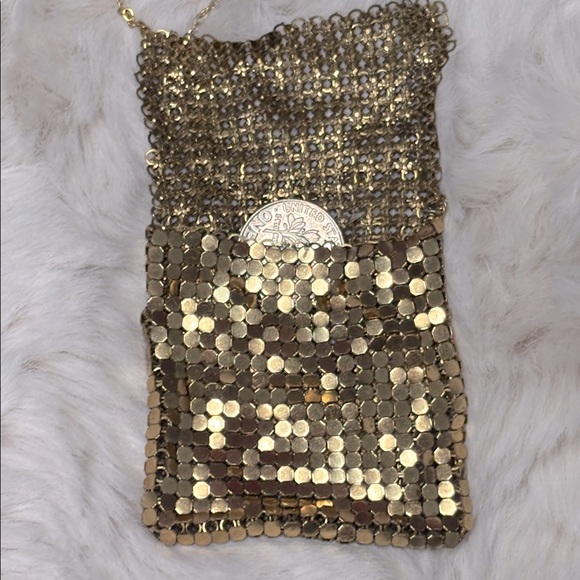Vintage 70’s Gold Mesh Coin Purse Necklace - Picture 15 of 15
